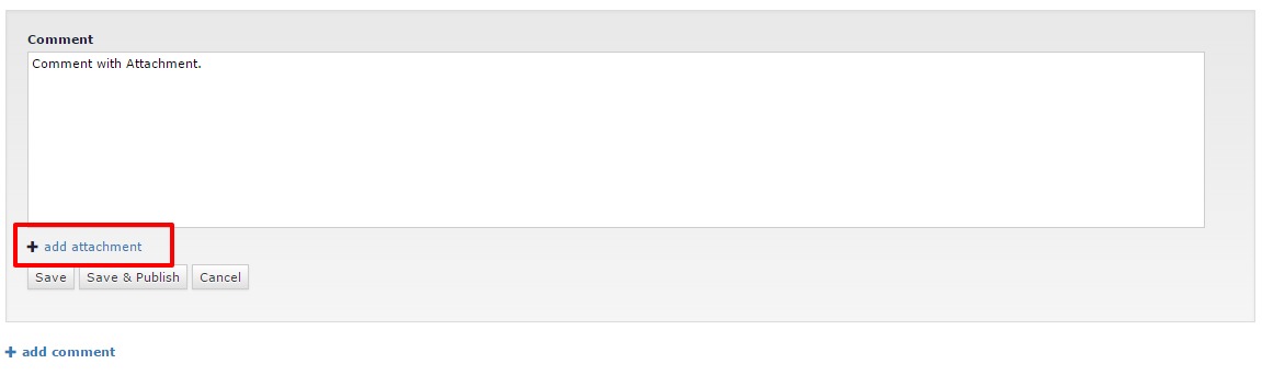 4.7.6 Adding an Attachment to a Comment